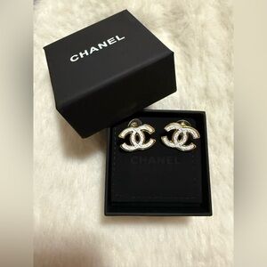 Monogram 18K Goldplated Luxury CC Style Earrings